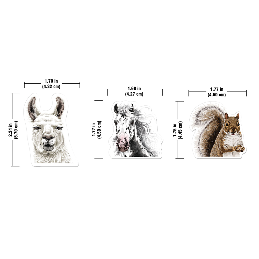 Set 3 PCS Cute Animal Refrigerator Magnets Fridge Holder Sticker Notes Message - Picture 29 of 103