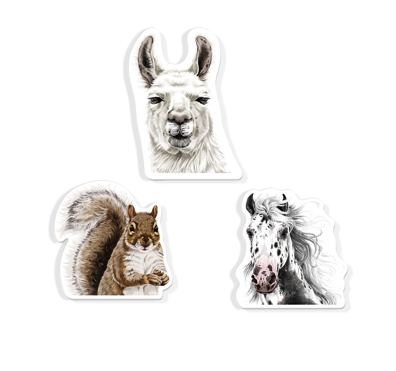 Set 3 PCS Cute Animal Refrigerator Magnets Fridge Holder Sticker Notes Message - Picture 27 of 103