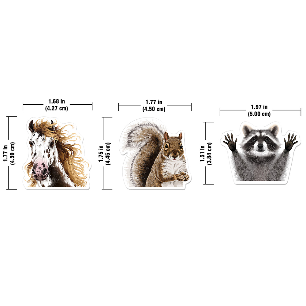 Set 3 PCS Cute Animal Refrigerator Magnets Fridge Holder Sticker Notes Message - Picture 99 of 103