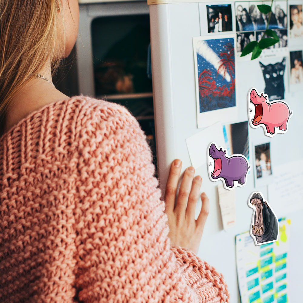Set 3 PCS Cute Animal Refrigerator Magnets Fridge Holder Sticker Notes Message - Picture 39 of 103