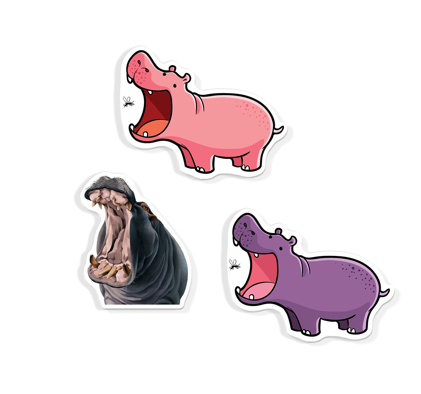 Set 3 PCS Cute Animal Refrigerator Magnets Fridge Holder Sticker Notes Message - Picture 34 of 103