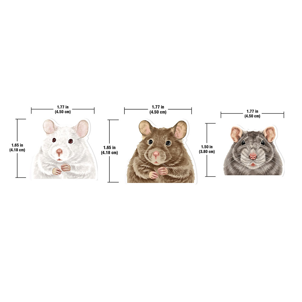 Set 3 PCS Cute Animal Refrigerator Magnets Fridge Holder Sticker Notes Message - Picture 43 of 103