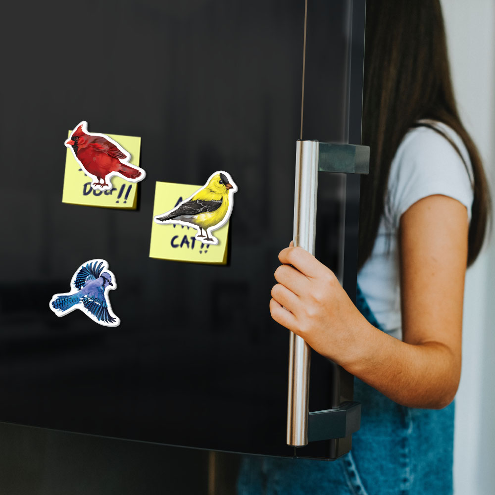 Set 3 PCS Cute Animal Refrigerator Magnets Fridge Holder Sticker Notes Message - Picture 52 of 103