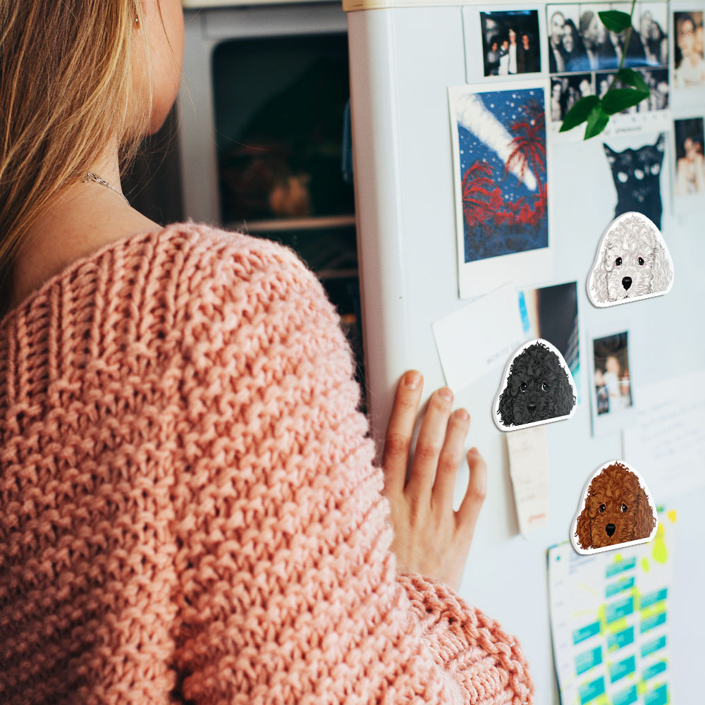 Set 3 PCS Cute Animal Refrigerator Magnets Fridge Holder Sticker Notes Message - Picture 60 of 103