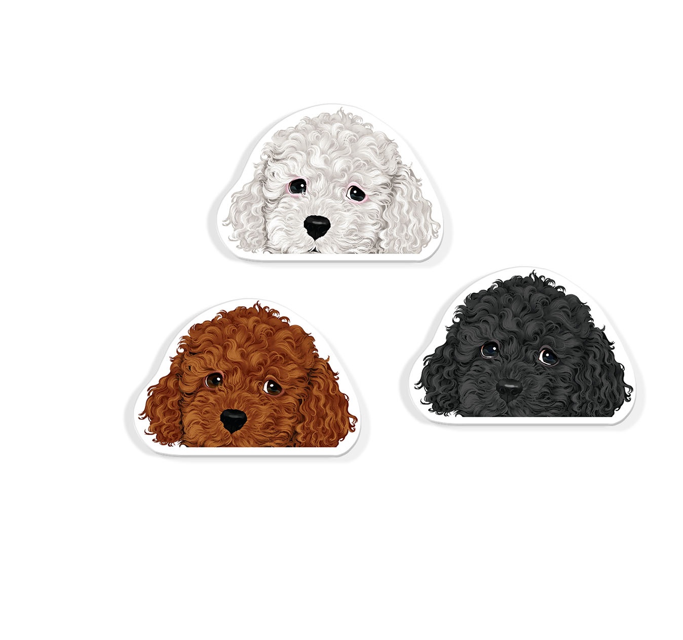 Set 3 PCS Cute Animal Refrigerator Magnets Fridge Holder Sticker Notes Message - Picture 55 of 103