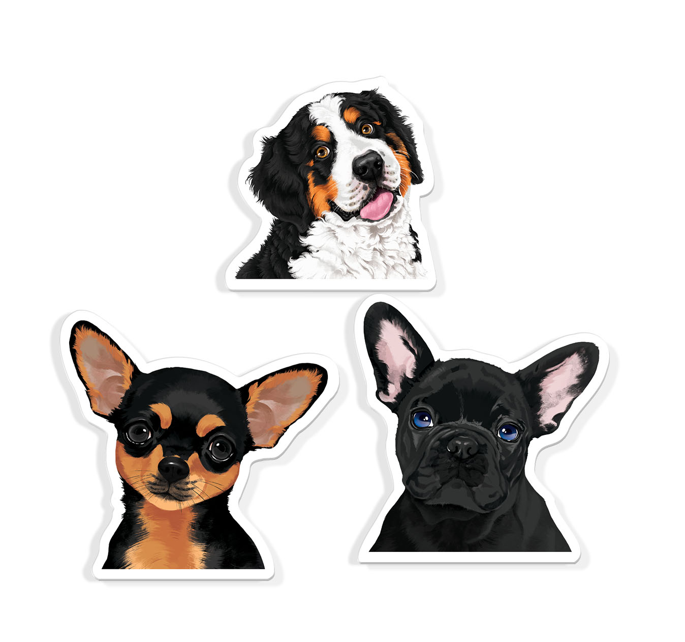 Set 3 PCS Cute Animal Refrigerator Magnets Fridge Holder Sticker Notes Message - Picture 62 of 103