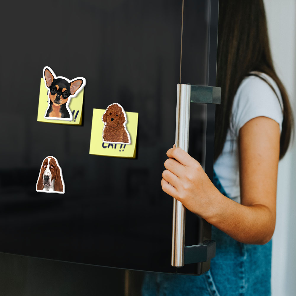 Set 3 PCS Cute Animal Refrigerator Magnets Fridge Holder Sticker Notes Message - Picture 73 of 103