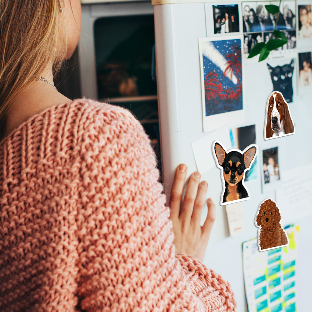 Set 3 PCS Cute Animal Refrigerator Magnets Fridge Holder Sticker Notes Message - Picture 74 of 103