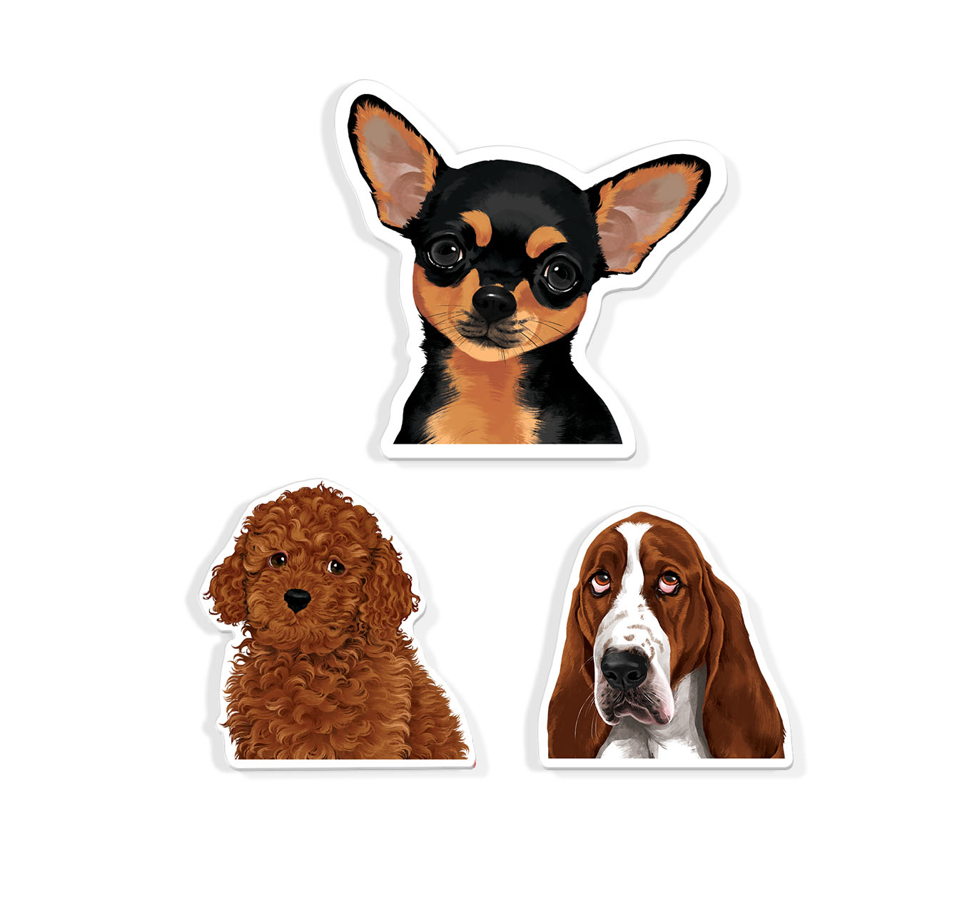 Set 3 PCS Cute Animal Refrigerator Magnets Fridge Holder Sticker Notes Message - Picture 69 of 103