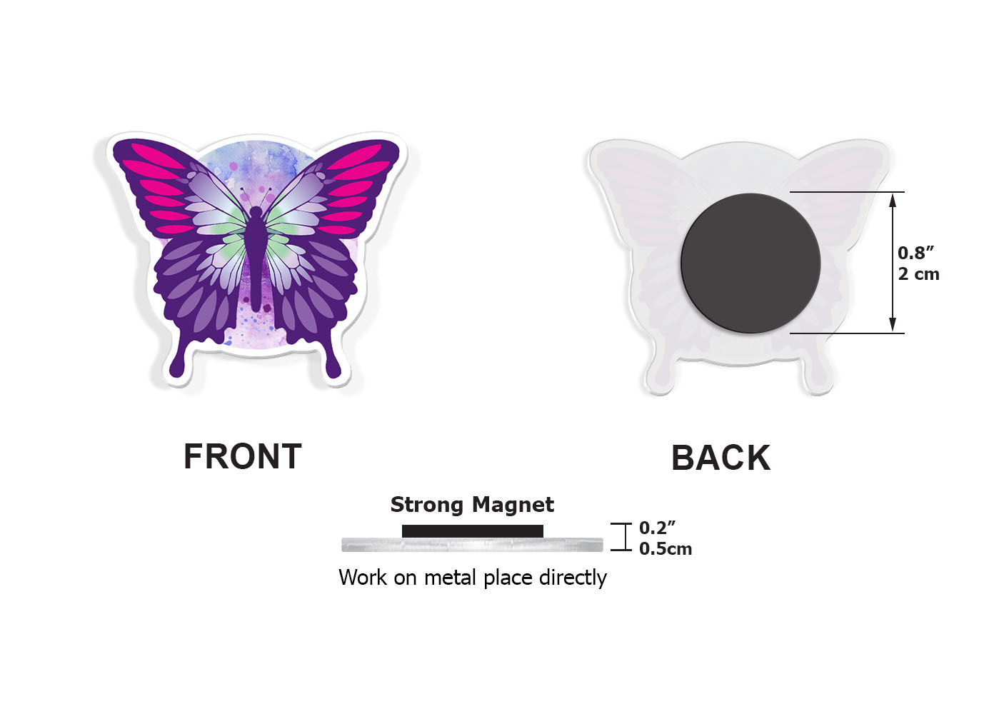 Set 3 PCS Cute Animal Refrigerator Magnets Fridge Holder Sticker Notes Message - Picture 77 of 103