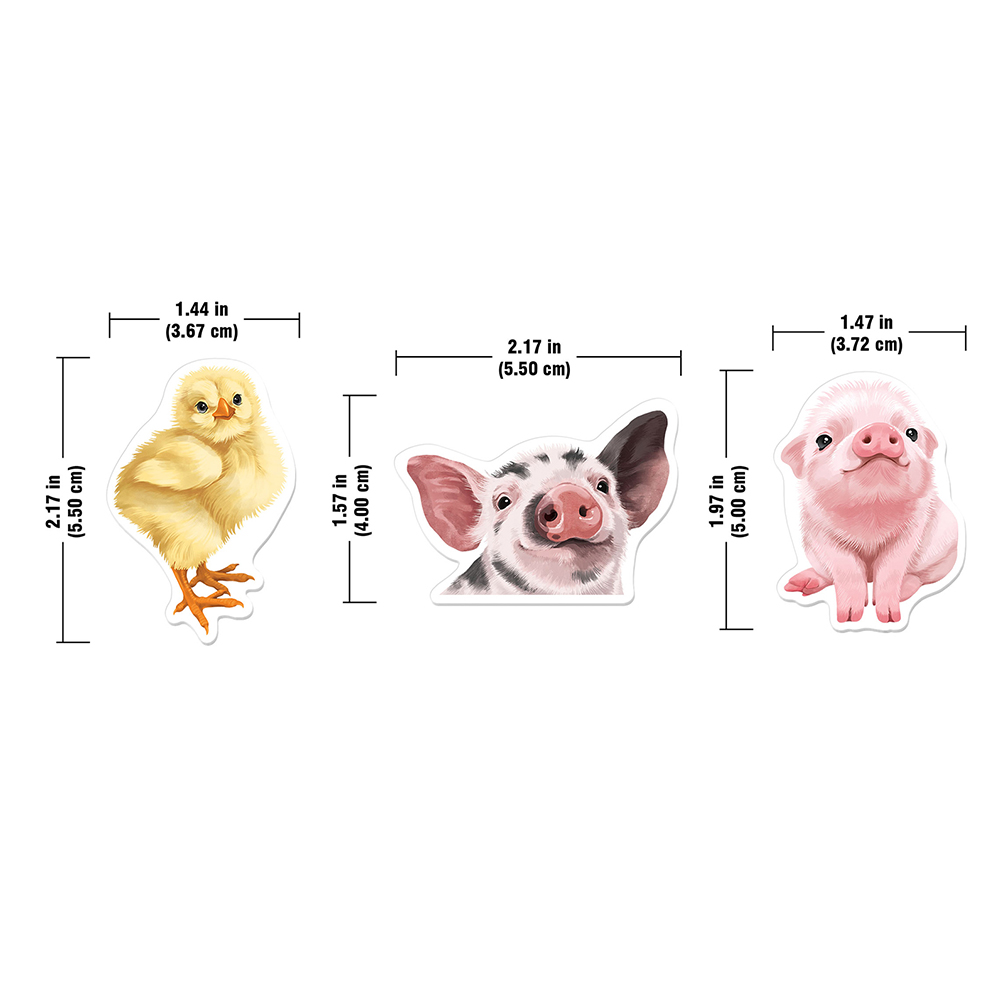 Set 3 PCS Cute Animal Refrigerator Magnets Fridge Holder Sticker Notes Message - Picture 85 of 103
