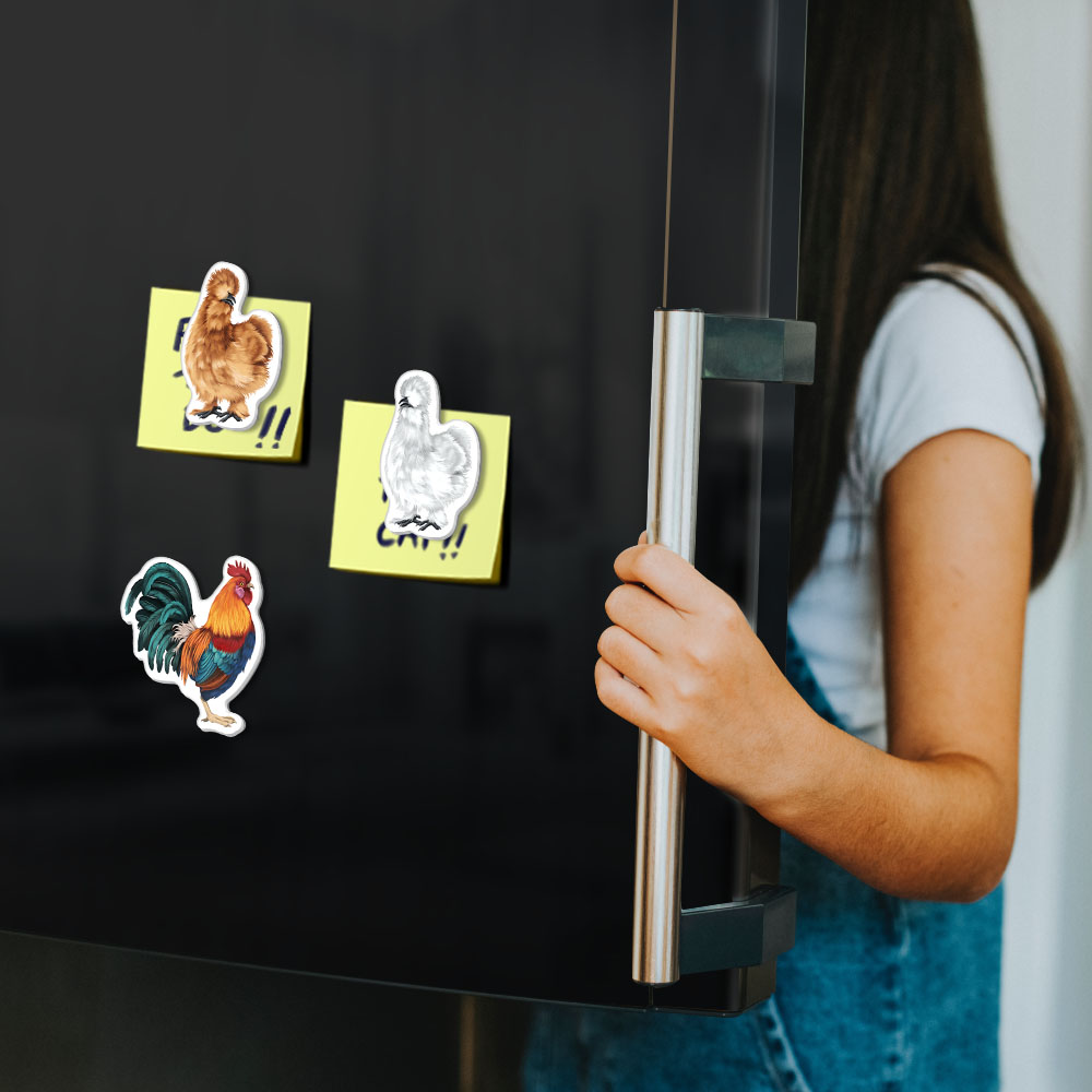 Set 3 PCS Cute Animal Refrigerator Magnets Fridge Holder Sticker Notes Message - Picture 94 of 103