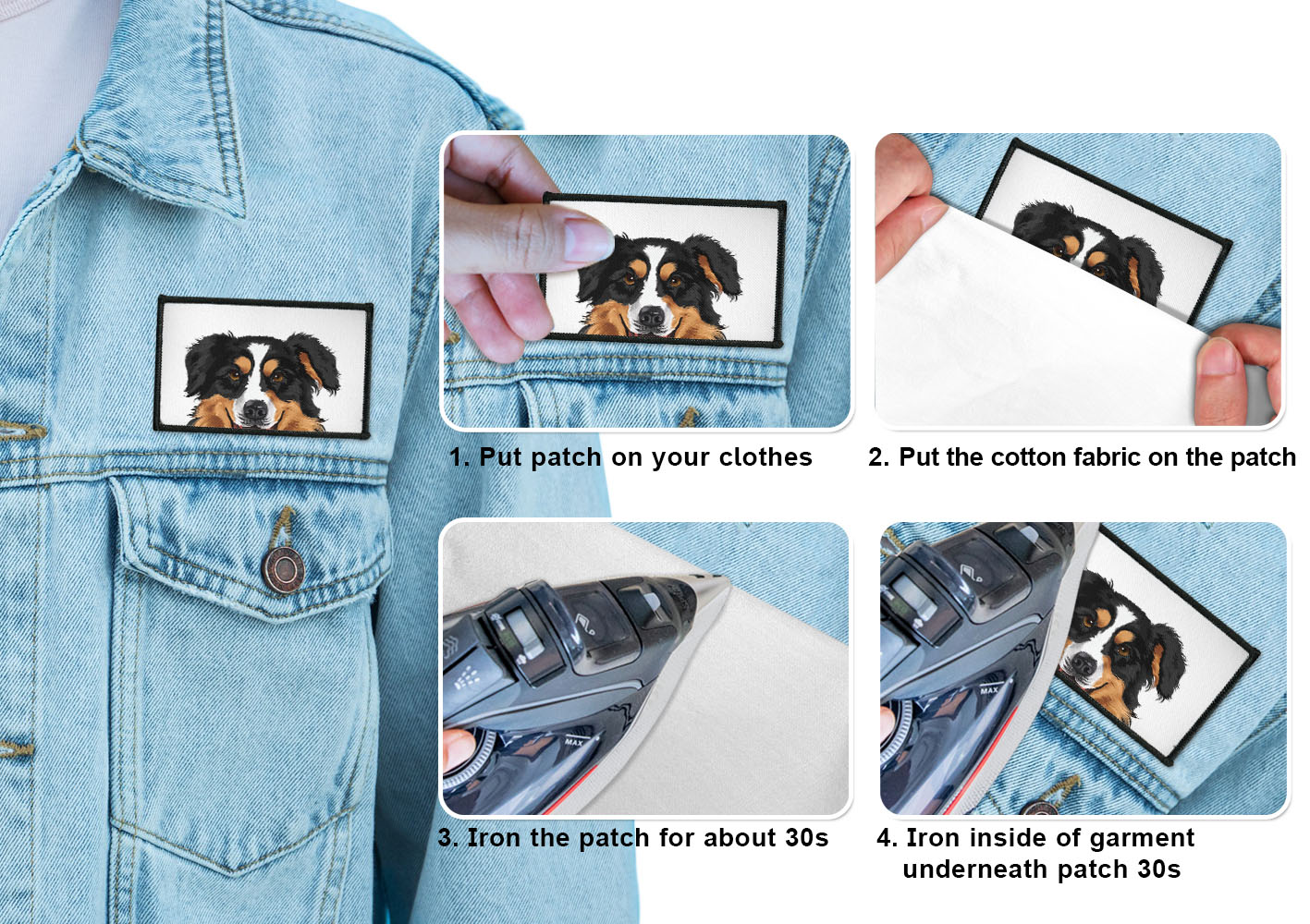 2 Stück Rechteck Bestickt Bügelbild Patches Nähen Patch auf Stoffe DIY Basteln - Bild 78 von 281