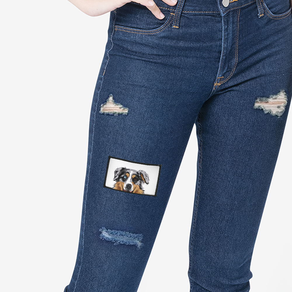 2 Stück Rechteck Bestickt Bügelbild Patches Nähen Patch auf Stoffe DIY Basteln - Bild 91 von 281