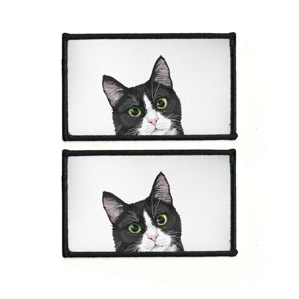 2 Stück Rechteck Bestickt Bügelbild Patches Nähen Patch auf Stoffe DIY Basteln - Bild 121 von 281