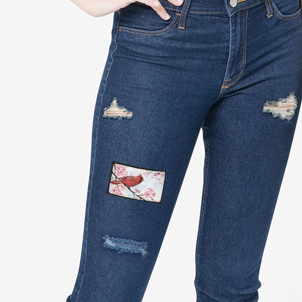 2 Stück Rechteck Bestickt Bügelbild Patches Nähen Patch auf Stoffe DIY Basteln - Bild 189 von 281