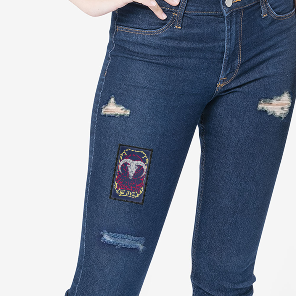 2 Stück Rechteck Bestickt Bügelbild Patches Nähen Patch auf Stoffe DIY Basteln - Bild 210 von 281