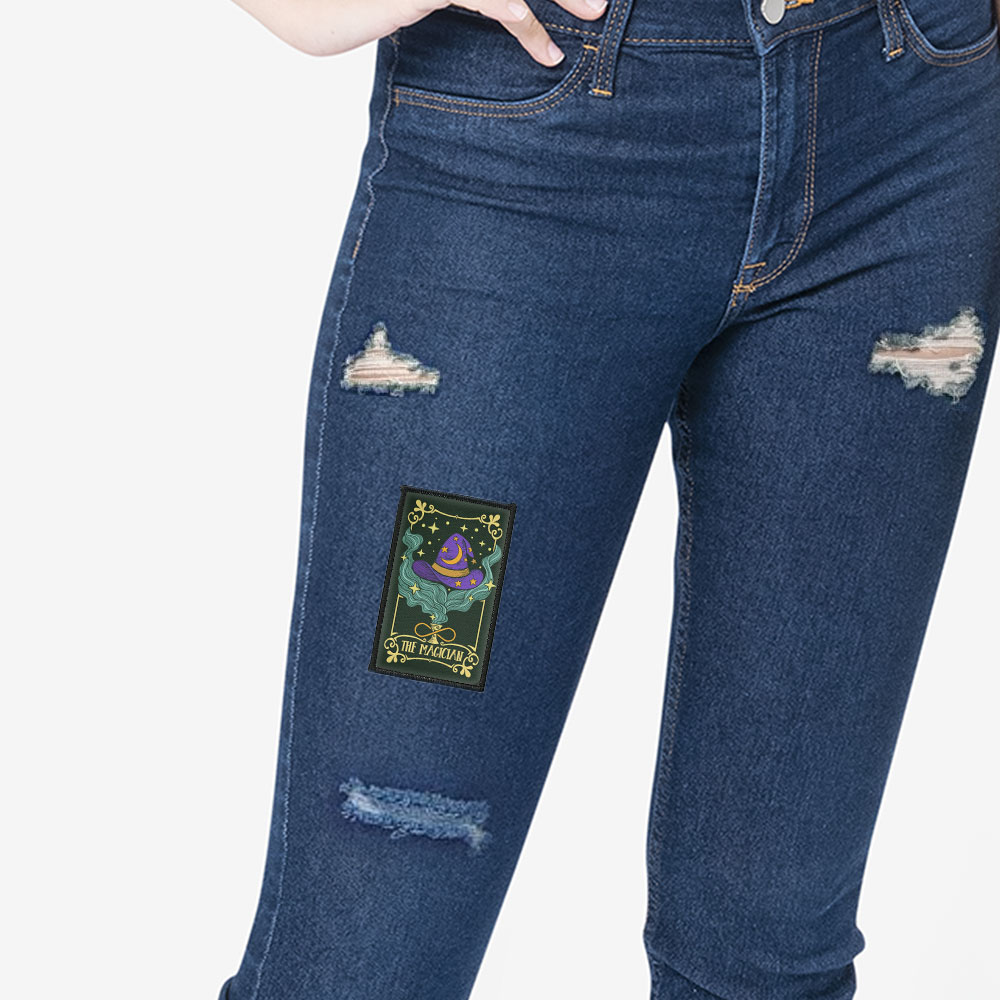 2 Stück Rechteck Bestickt Bügelbild Patches Nähen Patch auf Stoffe DIY Basteln - Bild 231 von 281