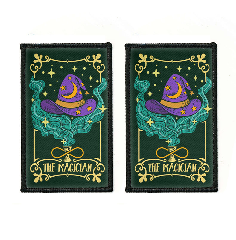2 Stück Rechteck Bestickt Bügelbild Patches Nähen Patch auf Stoffe DIY Basteln - Bild 226 von 281
