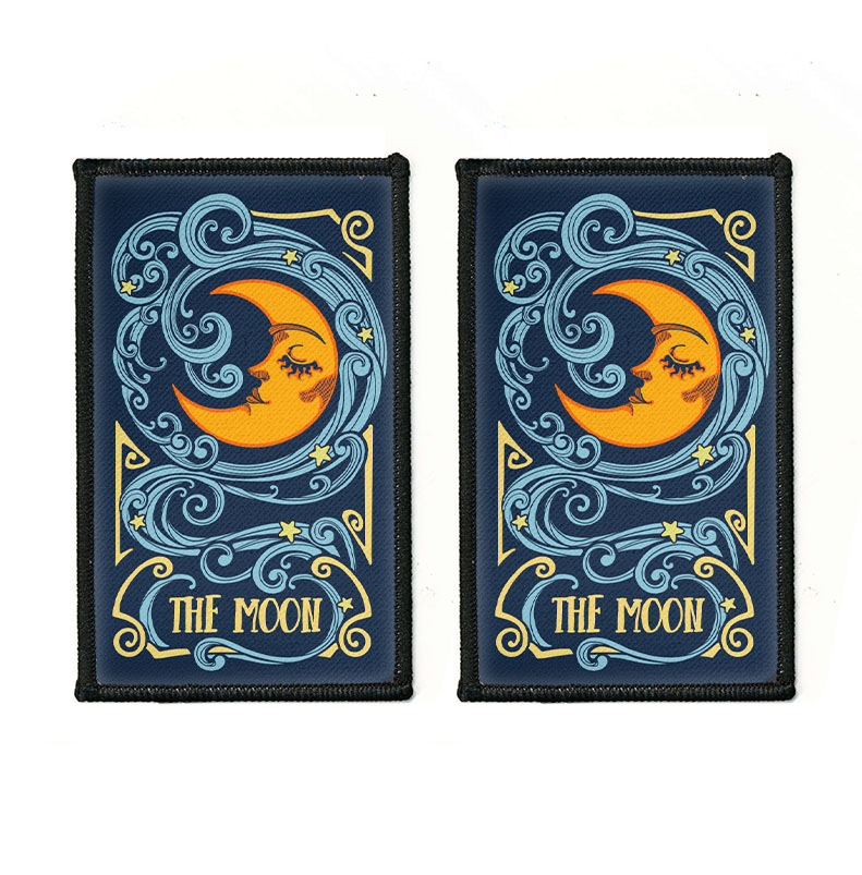 2 Stück Rechteck Bestickt Bügelbild Patches Nähen Patch auf Stoffe DIY Basteln - Bild 233 von 281