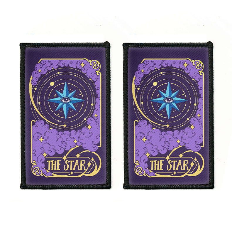 2 Stück Rechteck Bestickt Bügelbild Patches Nähen Patch auf Stoffe DIY Basteln - Bild 240 von 281