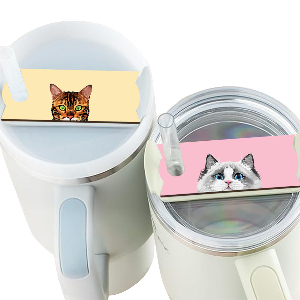 Set of 2 Animal Stanley Tumbler Name Plate Name Tags for 20-30 Oz Tumbler Cup - Picture 17 of 101