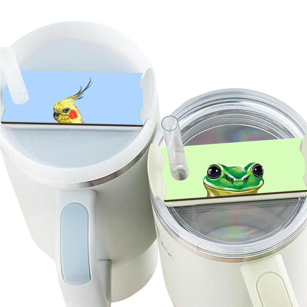 Set of 2 Animal Stanley Tumbler Name Plate Name Tags for 20-30 Oz Tumbler Cup - Picture 22 of 101