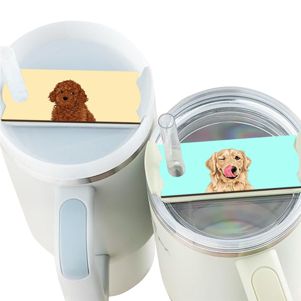 Set of 2 Animal Stanley Tumbler Name Plate Name Tags for 20-30 Oz Tumbler Cup - Picture 37 of 101