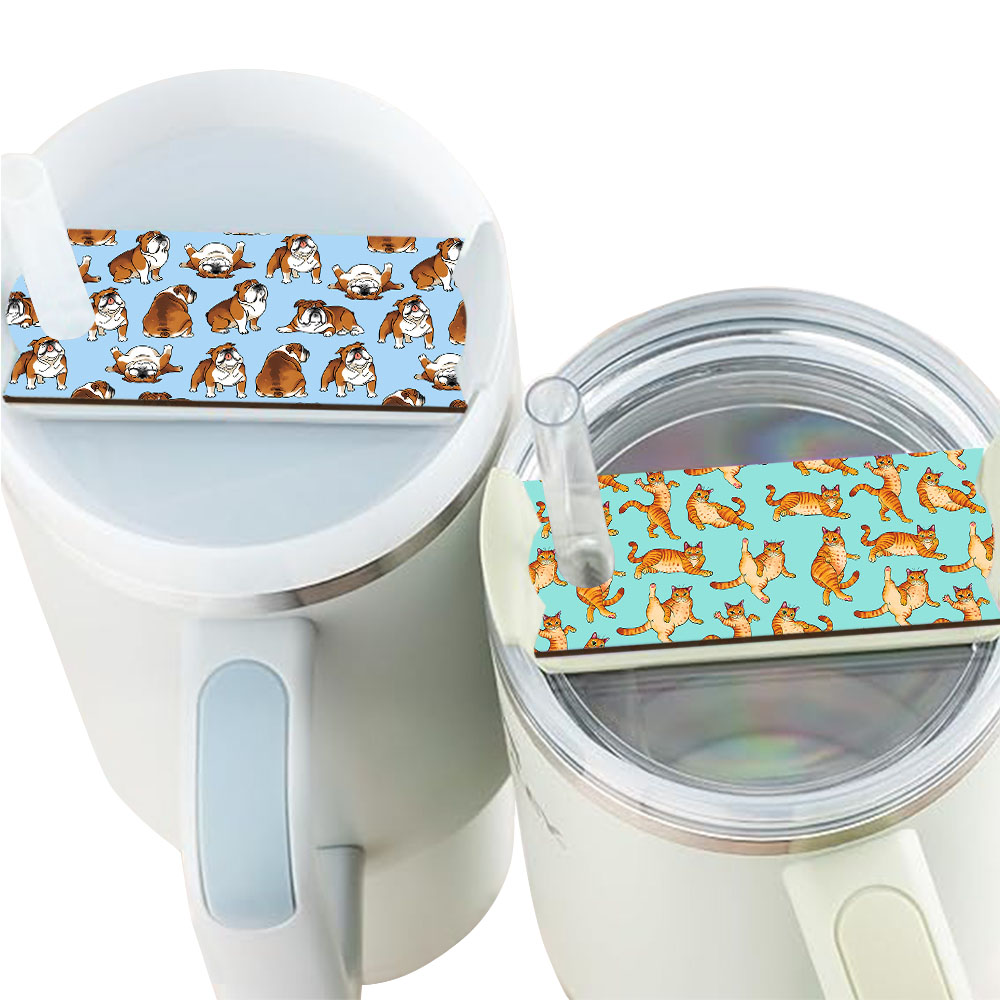 Set of 2 Animal Stanley Tumbler Name Plate Name Tags for 20-30 Oz Tumbler Cup - Picture 57 of 101