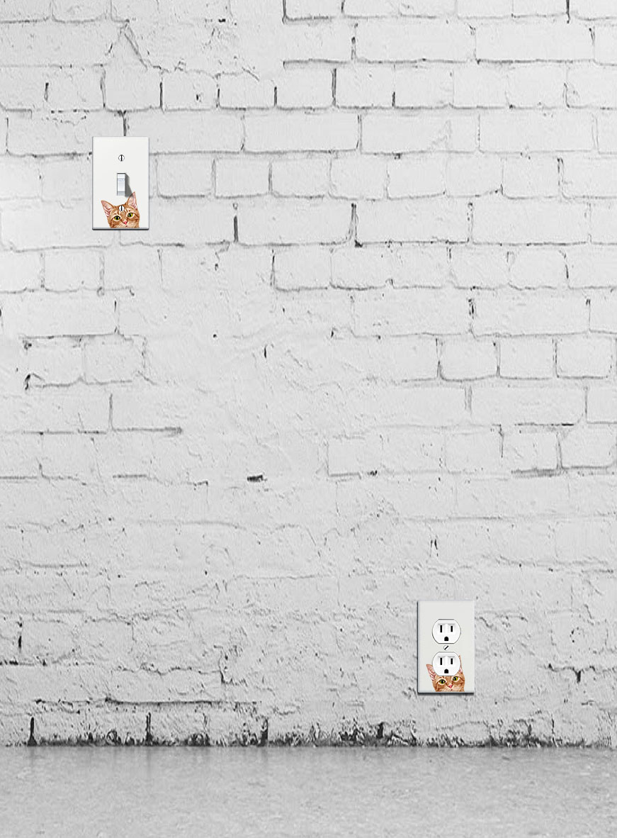 1-Gang Single Toggle Light Switch Wall Plate Decor Cover - Animal face - Picture 53 of 133