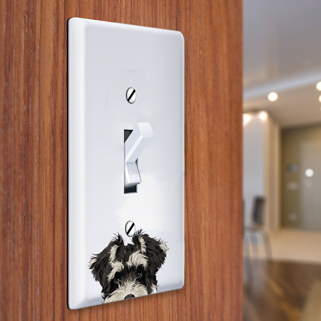 1-Gang Single Toggle Light Switch Wall Plate Decor Cover - Animal face - Picture 112 of 133