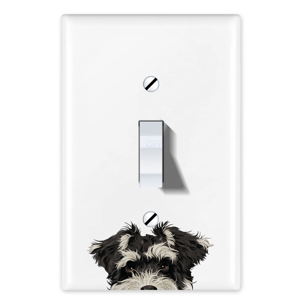 1-Gang Single Toggle Light Switch Wall Plate Decor Cover - Animal face - Picture 110 of 133
