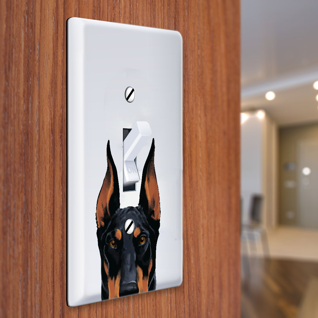1-Gang Single Toggle Light Switch Wall Plate Decor Cover - Animal face - Picture 10 of 133