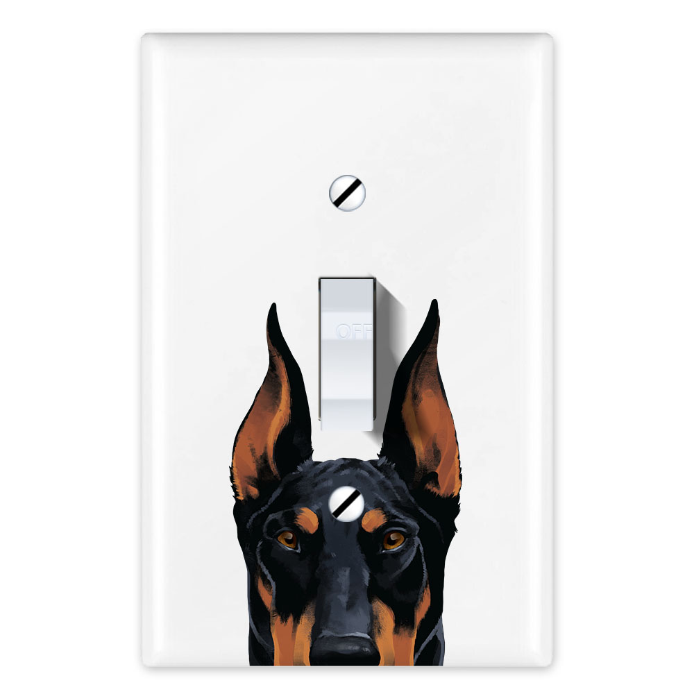 1-Gang Single Toggle Light Switch Wall Plate Decor Cover - Animal face - Picture 8 of 133