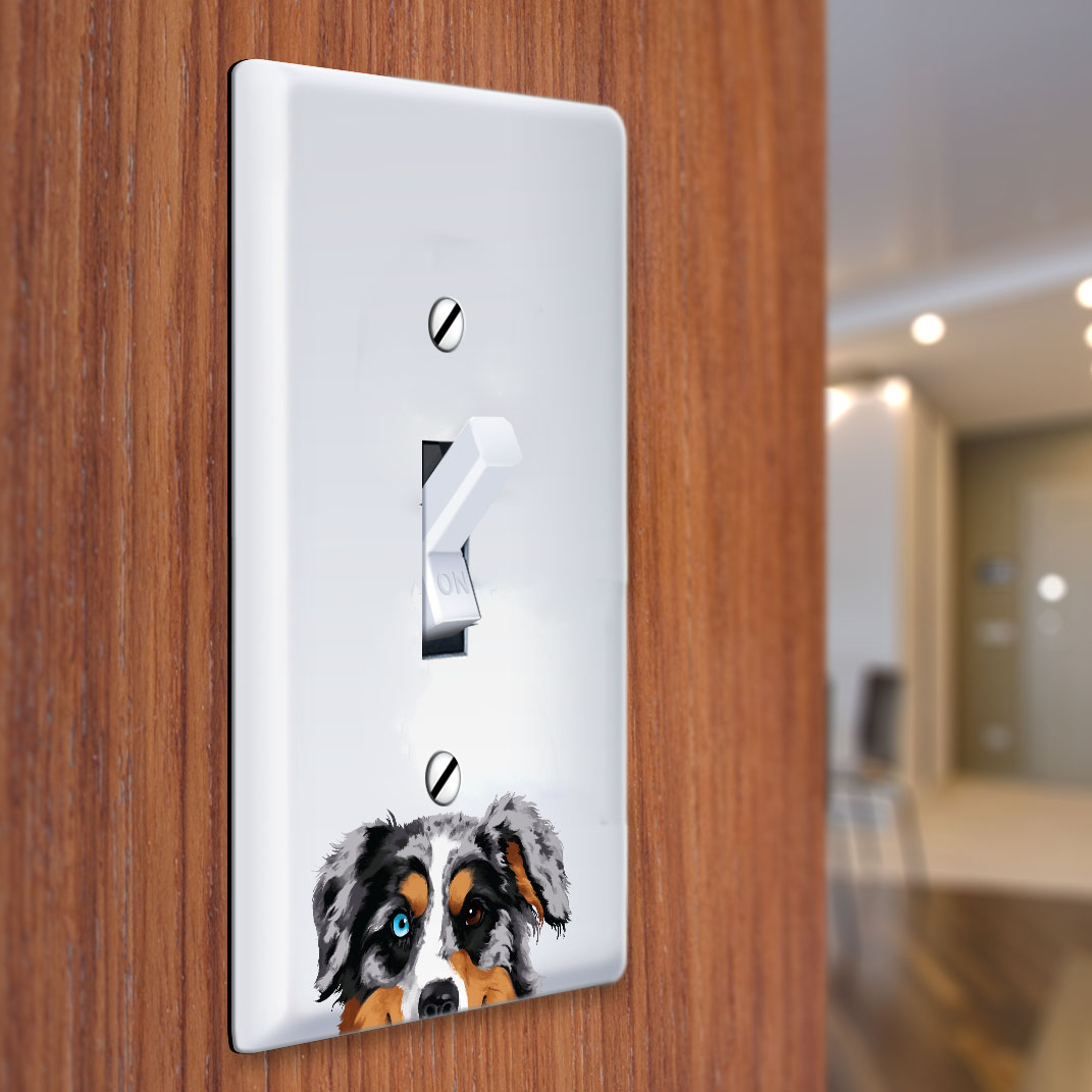 1-Gang Single Toggle Light Switch Wall Plate Decor Cover - Animal face - Picture 16 of 133