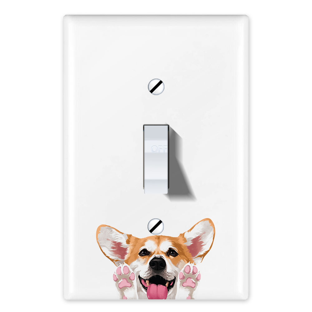 1-Gang Single Toggle Light Switch Wall Plate Decor Cover - Animal face - Picture 20 of 133