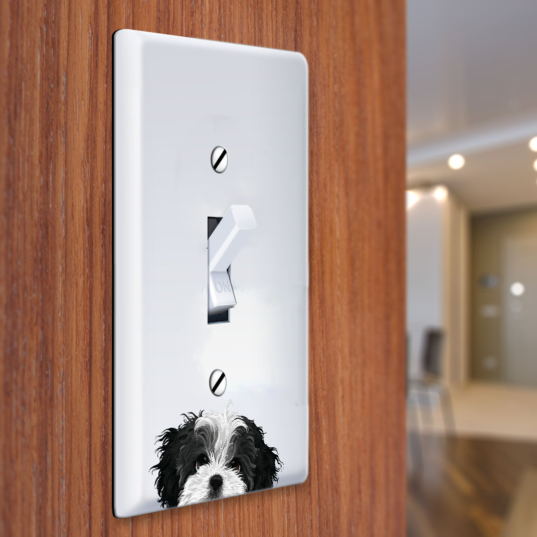 1-Gang Single Toggle Light Switch Wall Plate Decor Cover - Animal face - Picture 28 of 133