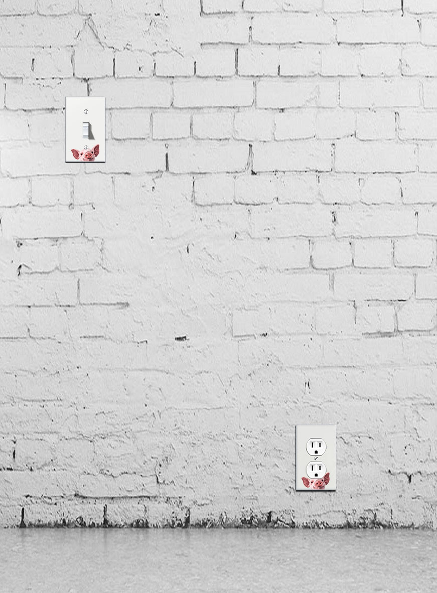 1-Gang Single Toggle Light Switch Wall Plate Decor Cover - Animal face - Picture 65 of 133