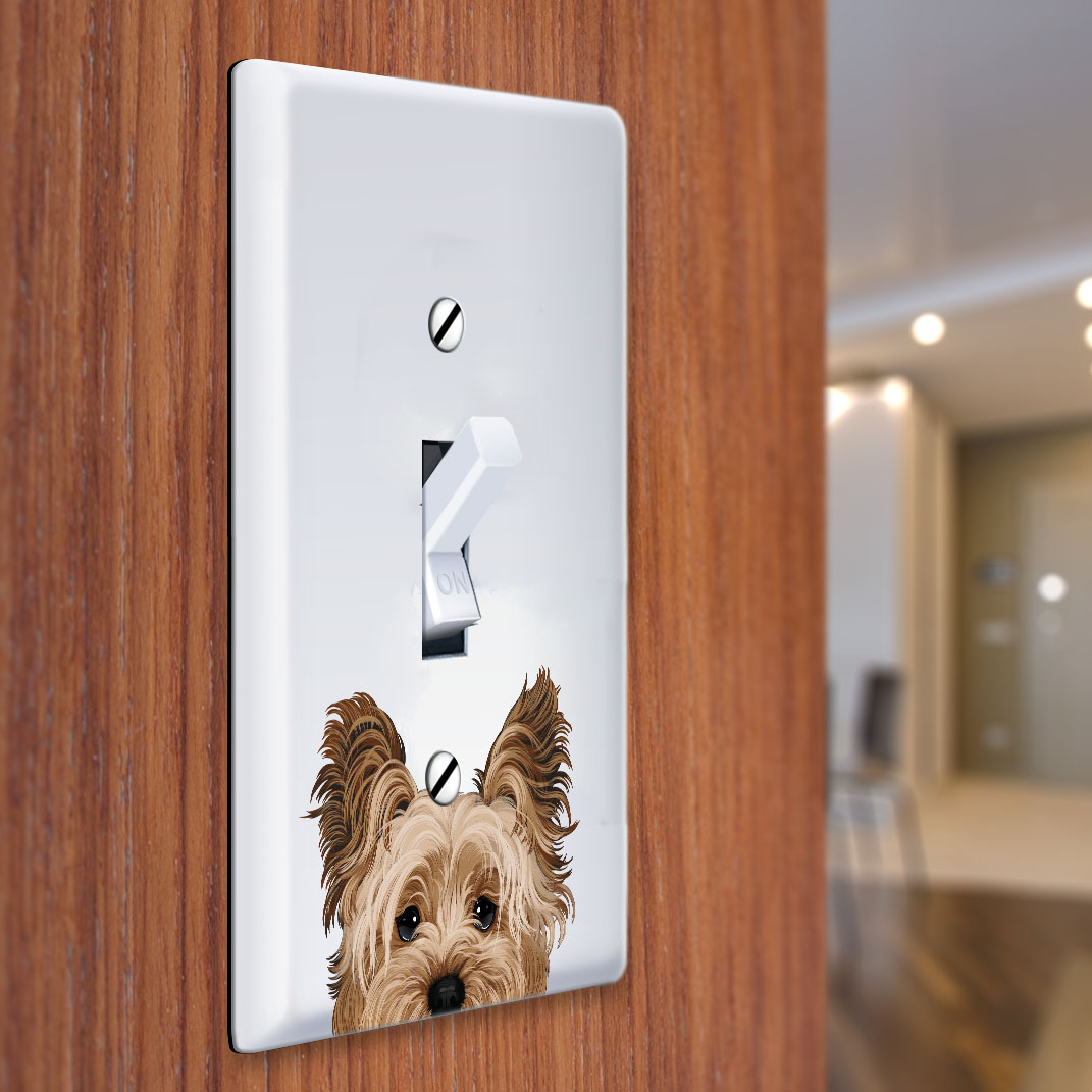 1-Gang Single Toggle Light Switch Wall Plate Decor Cover - Animal face - Picture 34 of 133
