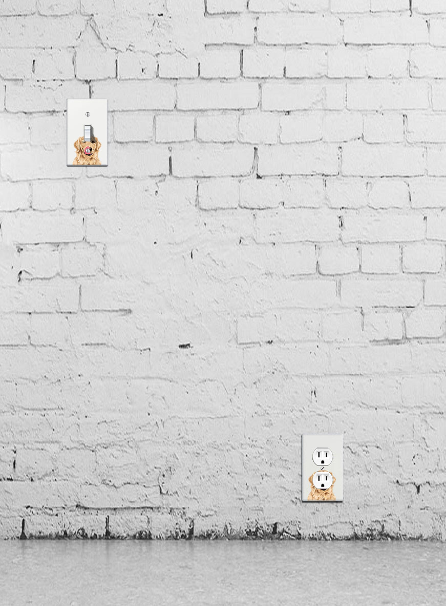 1-Gang Single Toggle Light Switch Wall Plate Decor Cover - Animal face - Picture 119 of 133