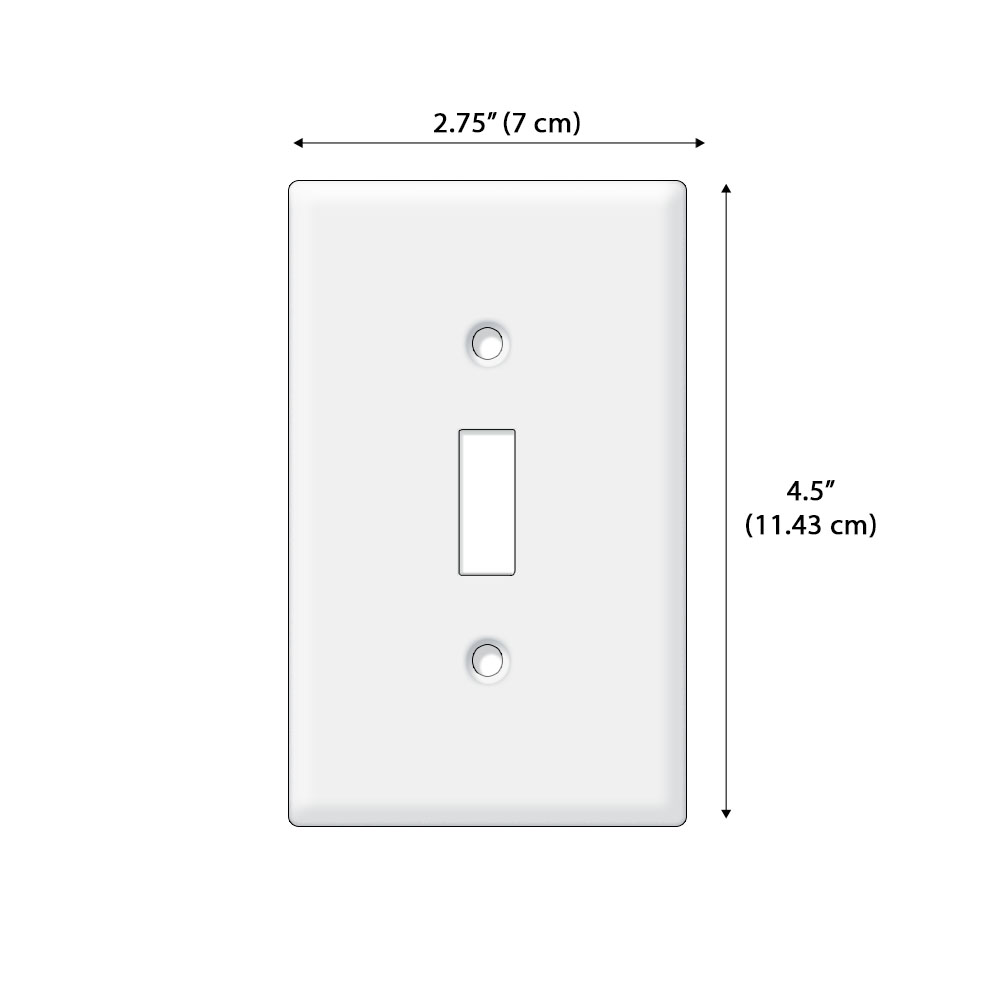 1-Gang Single Toggle Light Switch Wall Plate Decor Cover - Animal face - Picture 39 of 133