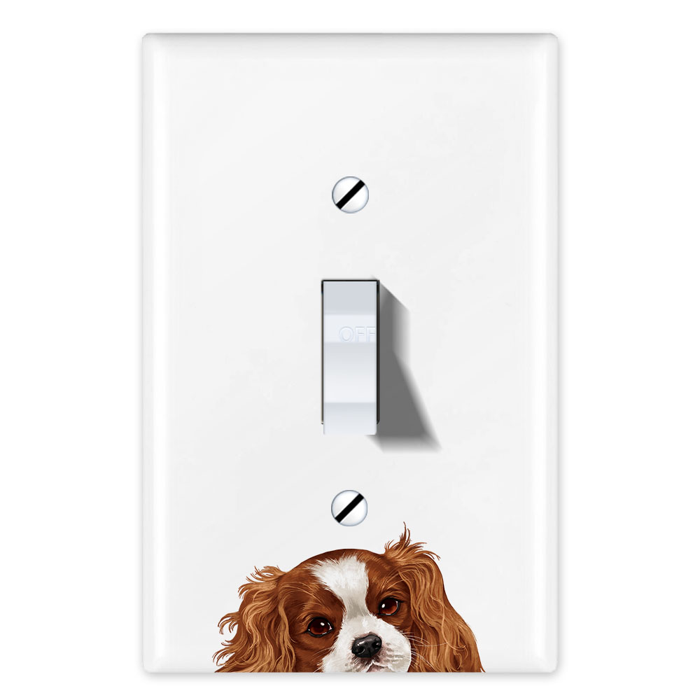 1-Gang Single Toggle Light Switch Wall Plate Decor Cover - Animal face - Picture 38 of 133