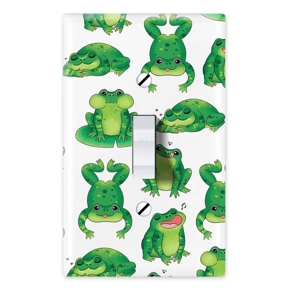 1-Gang Single Toggle Light Switch Wall Plate Decor Cover - Animal face - Picture 104 of 133