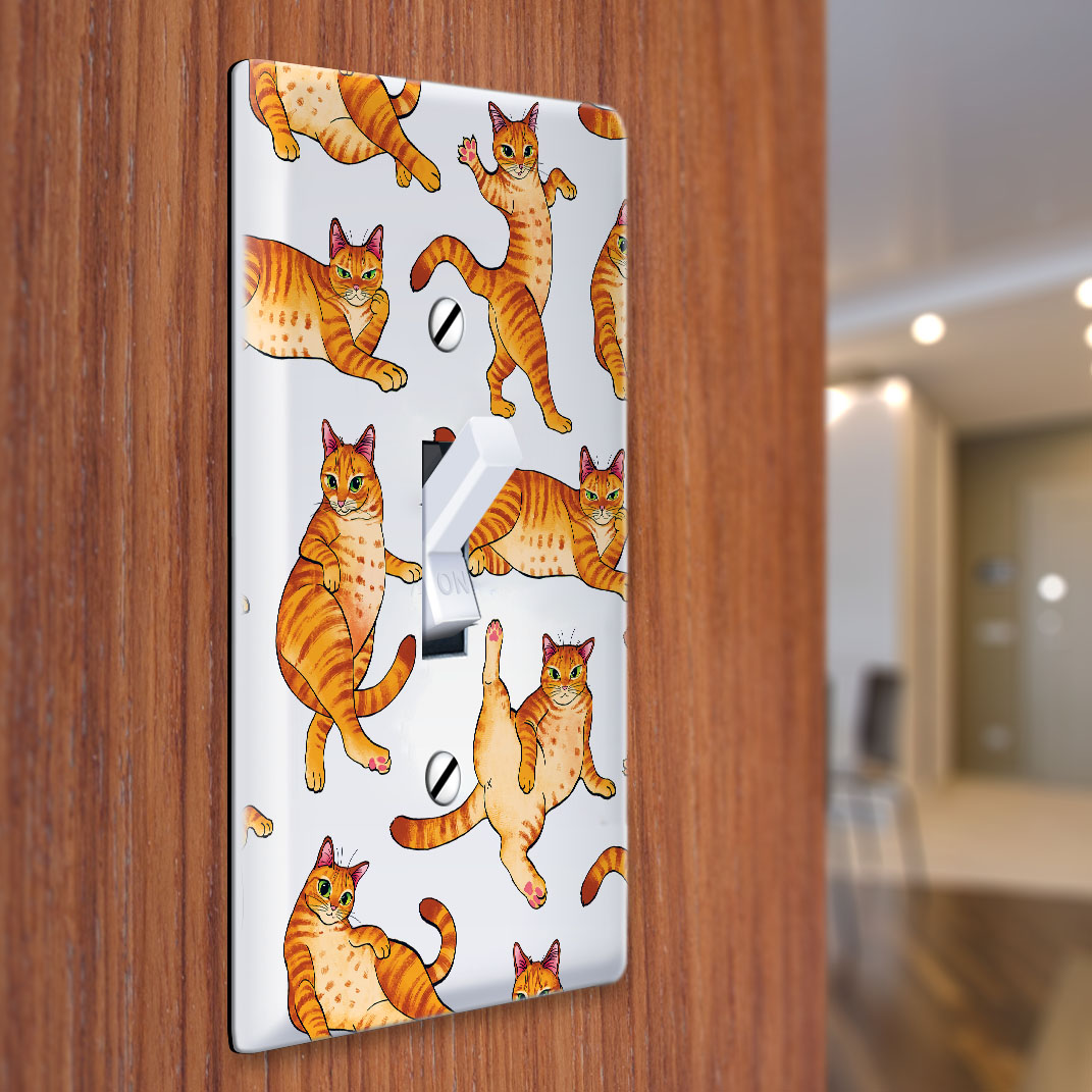 1-Gang Single Toggle Light Switch Wall Plate Decor Cover - Animal face - Picture 100 of 133