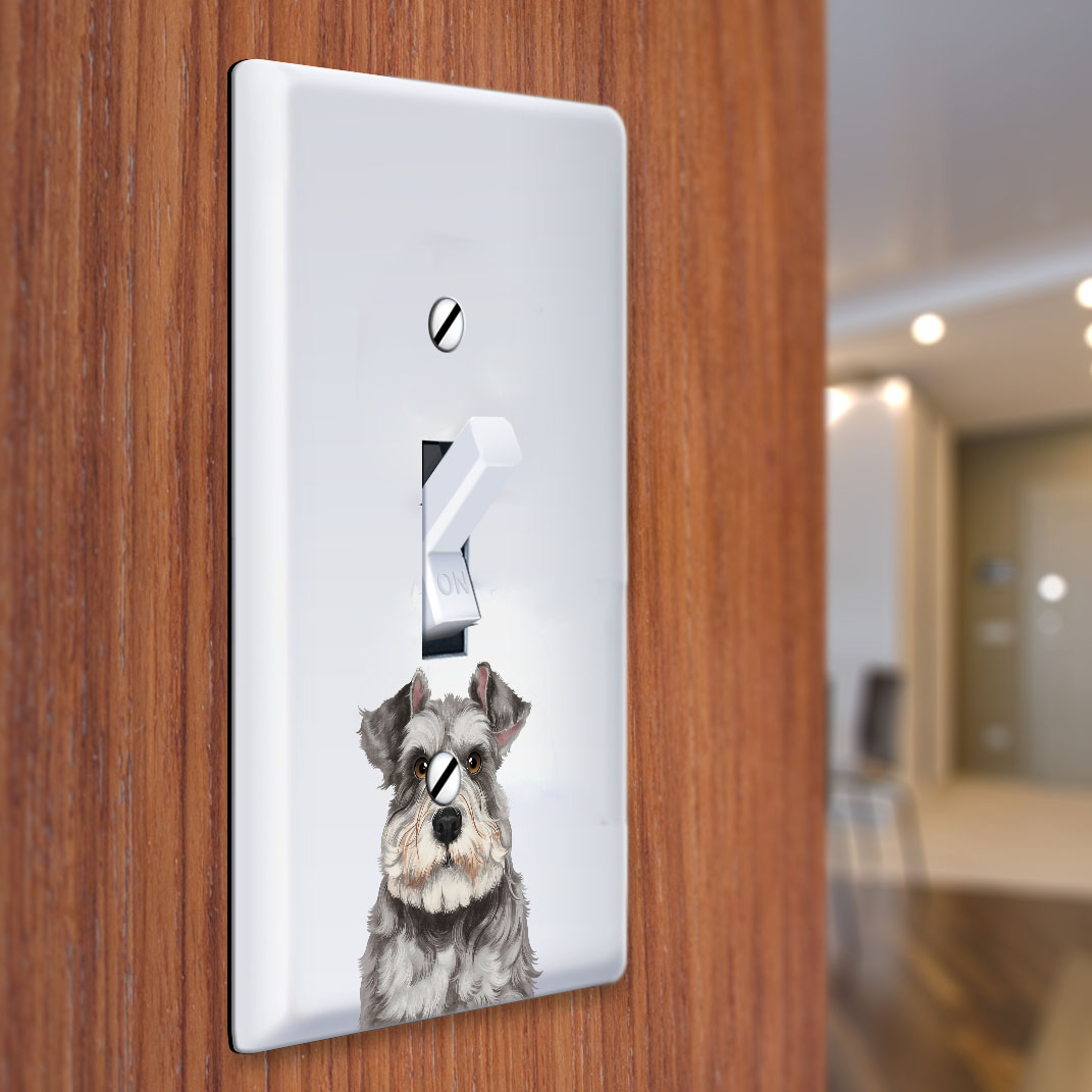 1-Gang Single Toggle Light Switch Wall Plate Decor Cover - Animal face - Picture 82 of 133