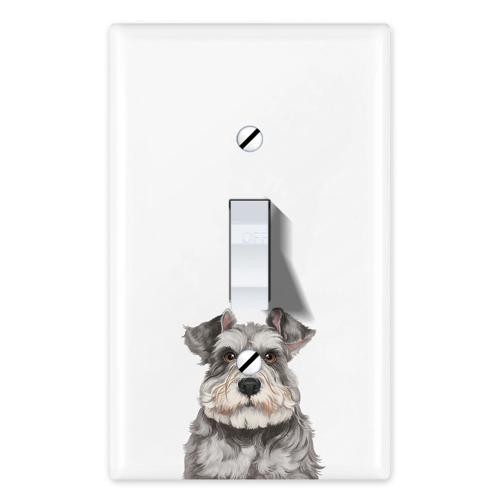 1-Gang Single Toggle Light Switch Wall Plate Decor Cover - Animal face - Picture 80 of 133
