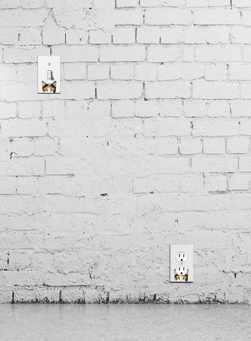1-Gang Single Toggle Light Switch Wall Plate Decor Cover - Animal face - Picture 95 of 133
