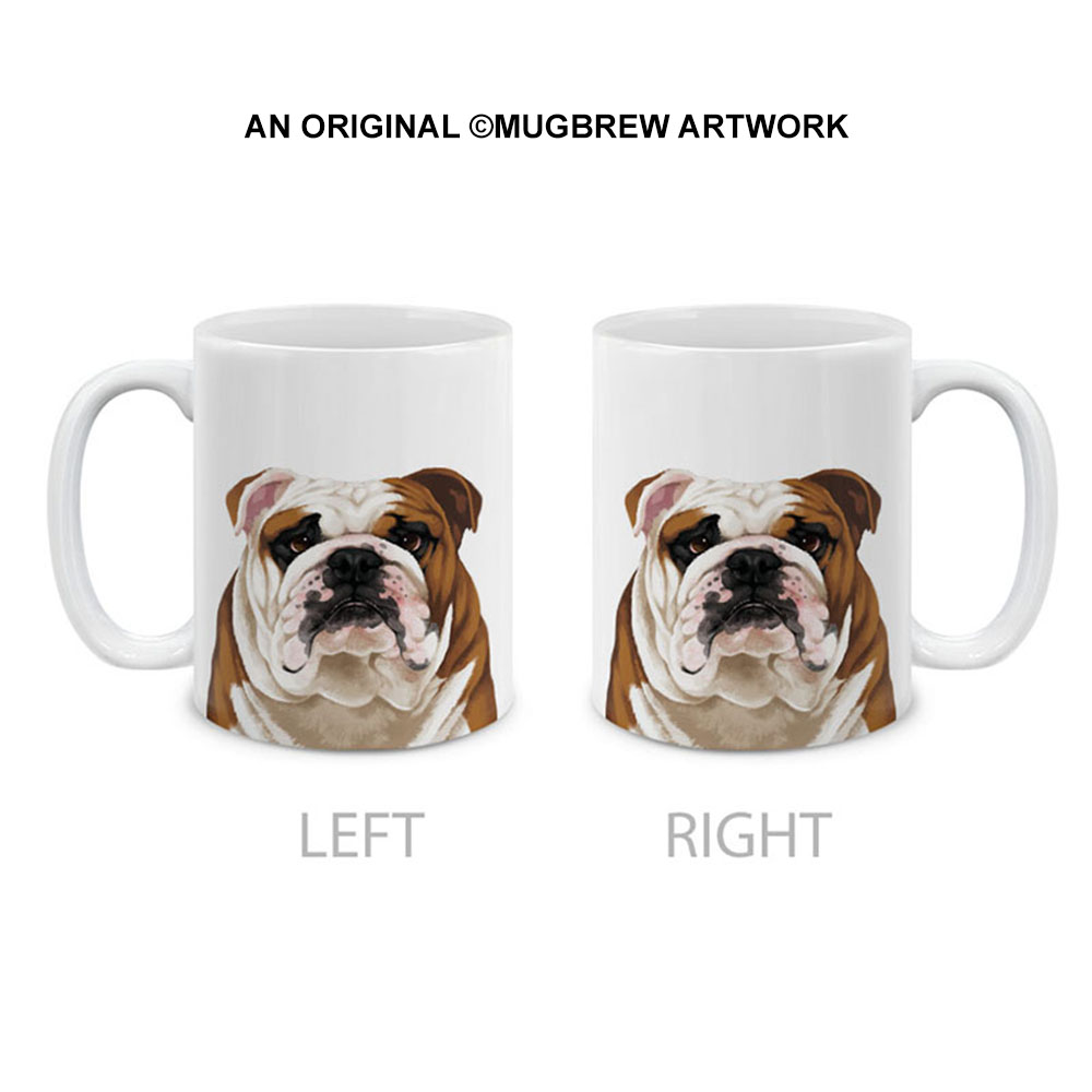 Dog Face Design Ceramic Travel Mug Home Tea Coffee Cup With Handgrip, 11 OZ - Picture 59 of 279
