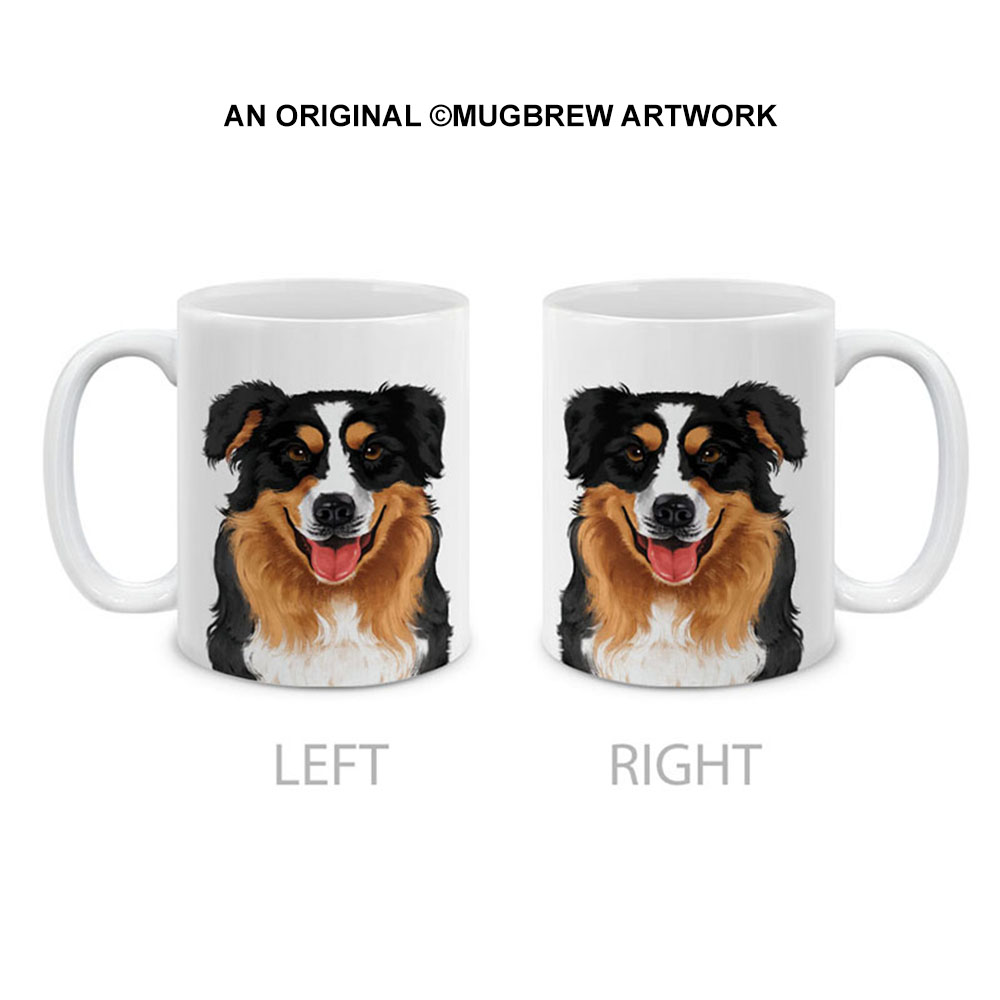 Dog Face Design Ceramic Travel Mug Home Tea Coffee Cup With Handgrip, 11 OZ - Picture 17 of 279