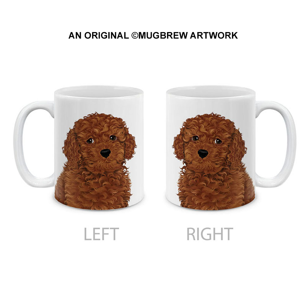 Dog Face Design Ceramic Travel Mug Home Tea Coffee Cup With Handgrip, 11 OZ - Picture 45 of 279